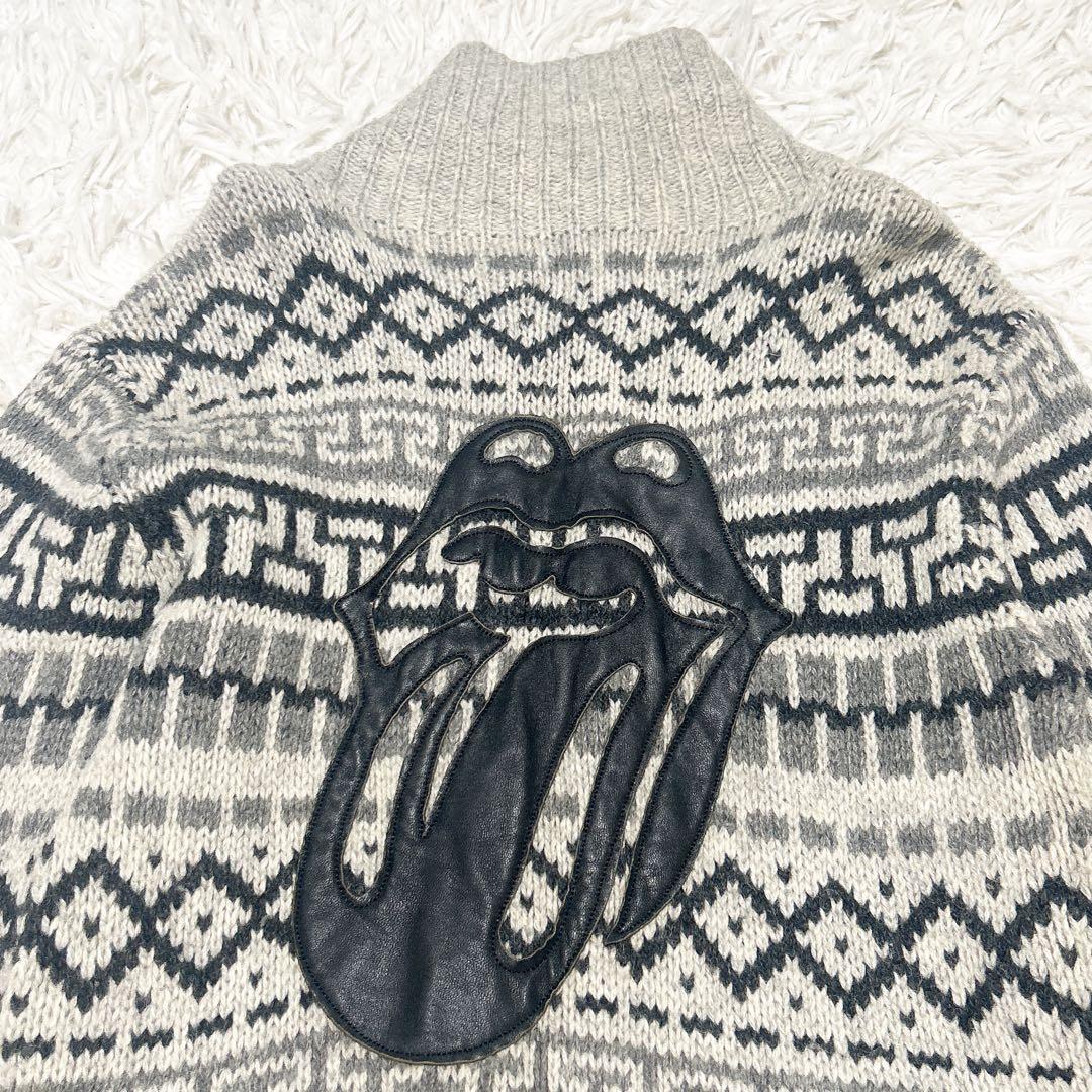 稀少 The Rolling Stones ローリングストーンズ カウチンニット - メルカリ