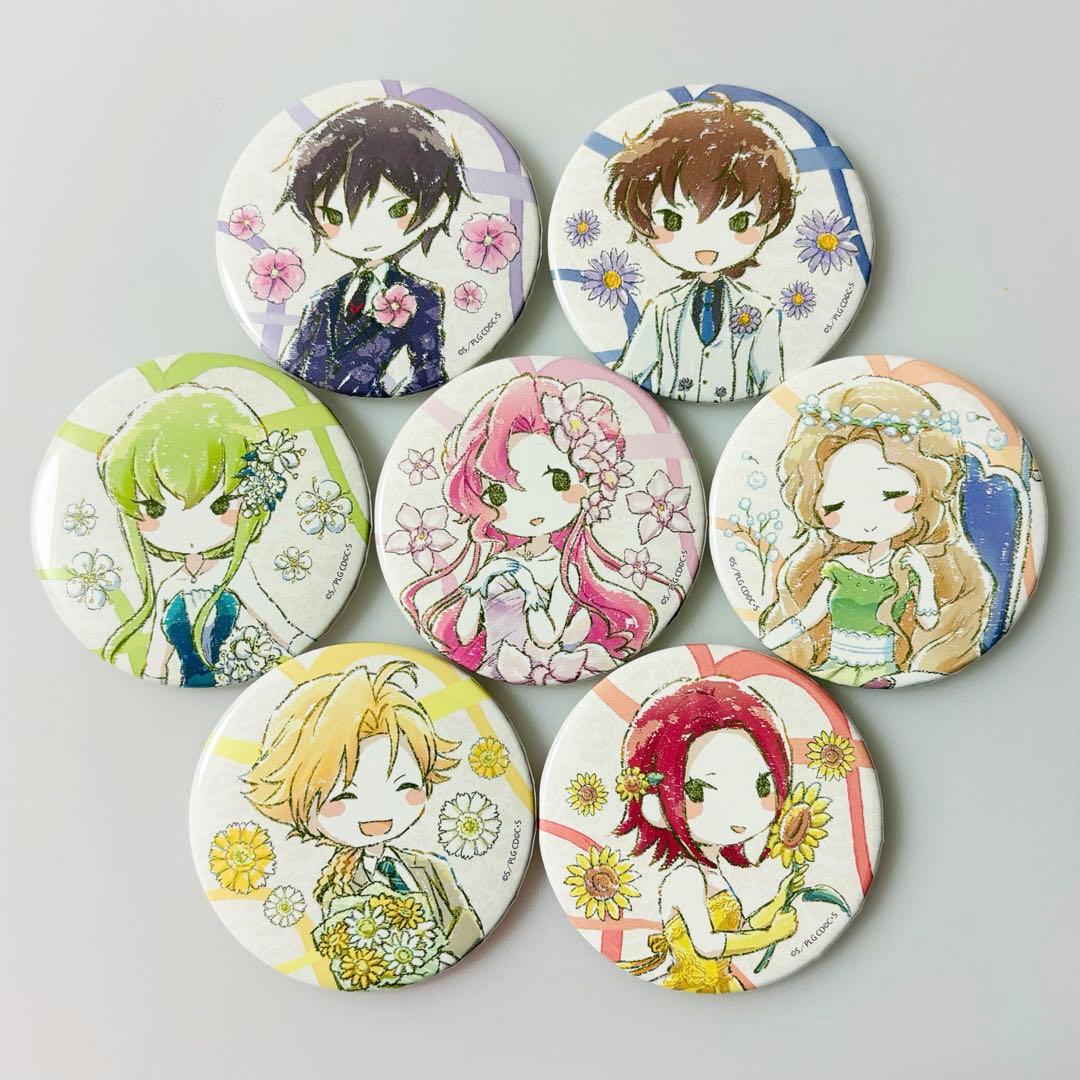 コードギアス 反逆のルルーシュ グラフアートデザイン 花ver. 缶バッジ 7種 コードギアス 反逆のルルーシュ グラフアートデザイン 花ver. 缶バッジ