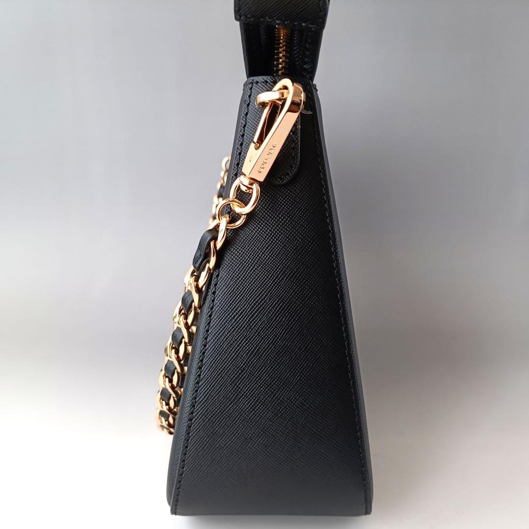 美品】ココセリュックス ハンドバッグ ハーフムーン ゴールド チェーン