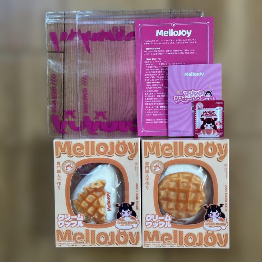 メロジョイ Mellojoy スクイーズ ワッフル まる さんかく 2個セット