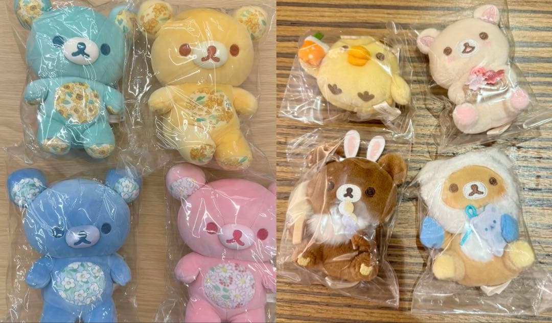 (新品未開封)あなたを想うふっくらぬいぐるみ 8点 リラックマストア in GINZA限定 ふっくらぬいぐるみ(S) あなたを想う