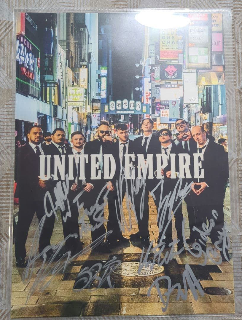 ユナイテッドエンパイア　UNITED EMPIRE サイン入A3ポートレート ユナイテッドエンパイアUNITED EMPIRE サイン入A3ポートレート