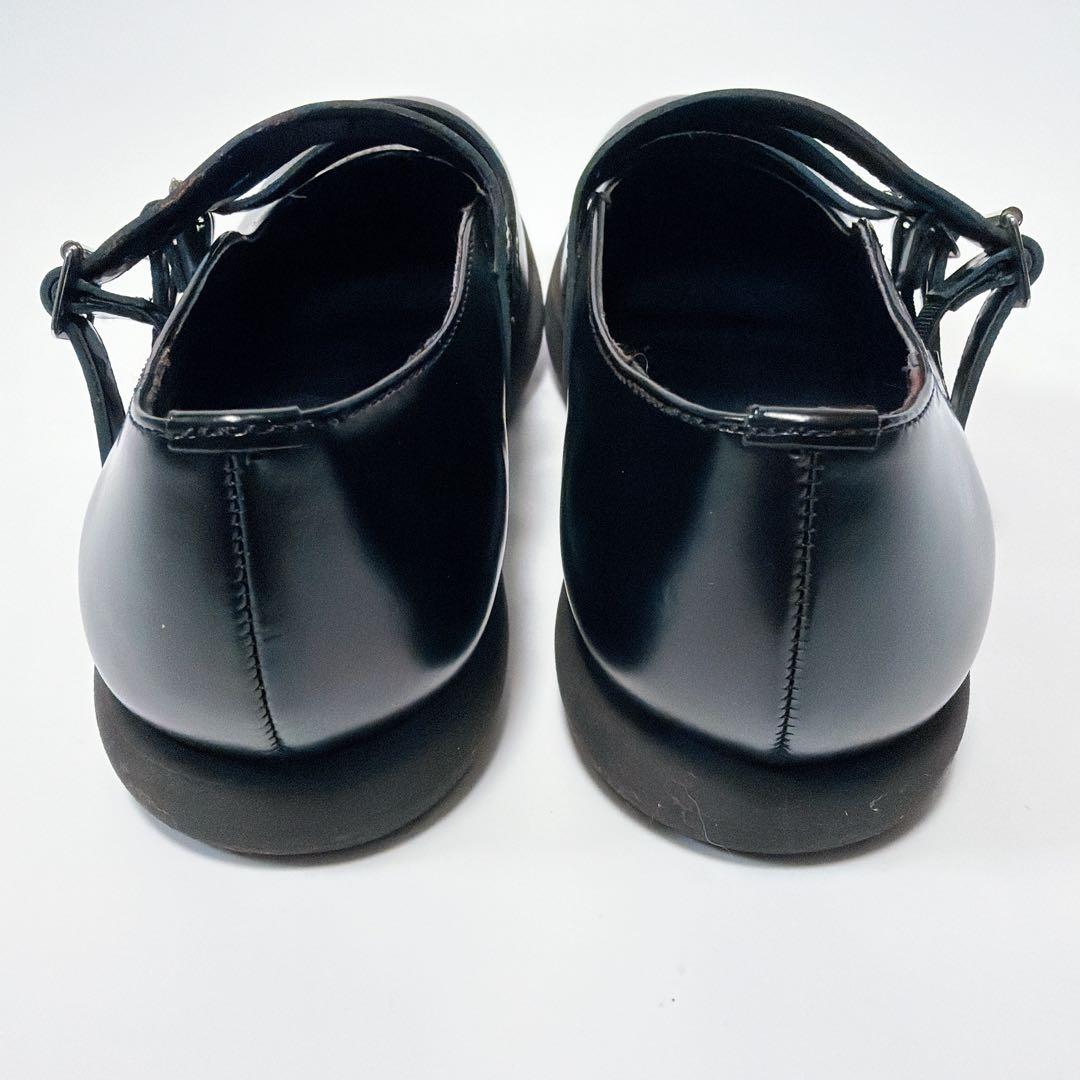 《極美品》トリココムデギャルソン 3連ストラップシューズ メリージェーン 黒