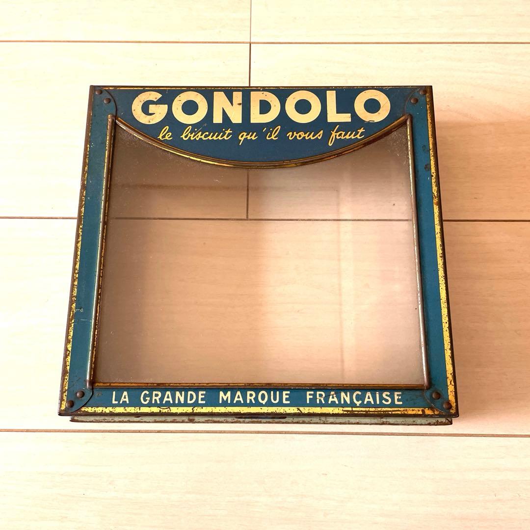 フランスヴィンテージ ゴンドーロ ディスプレイ ケース 蓋 ビスケット