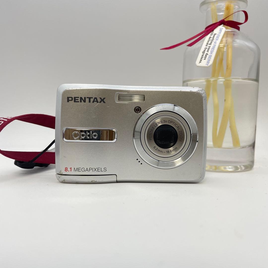 スマホ転送OK✨PENTAX Optio E40✨動作確認済 単三電池 可愛い♪