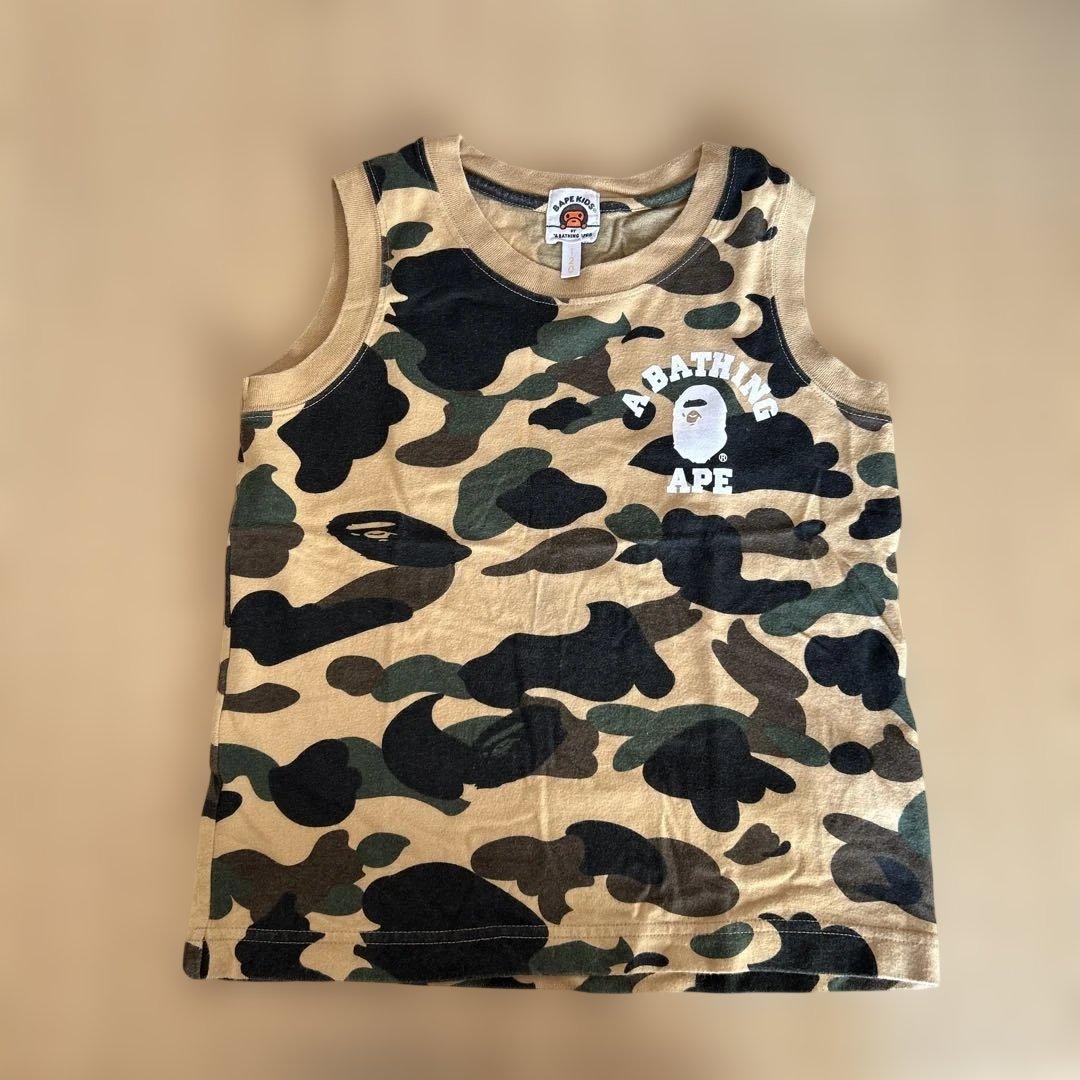 A BATHING APE 迷彩タンクトップ120cm正規品 - メルカリ