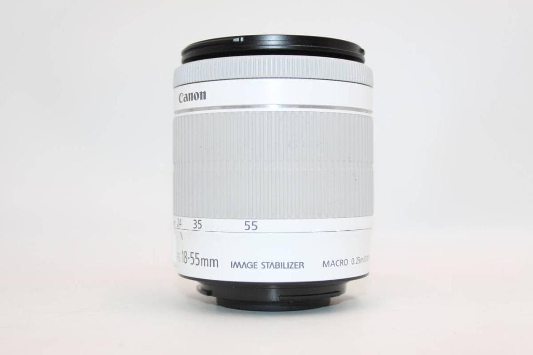 希少 ホワイト Canon EF 18-55mm F3.5-5.6 IS STM