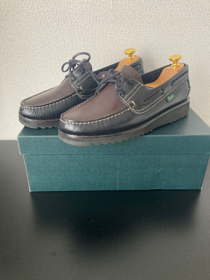 PARABOOT：BARTH SPORT デッキシューズ ブラック×ブラウン 7 PARABOOT：BARTH SPORT デッキシューズ ブラック×ブラウン 7 Paraboot