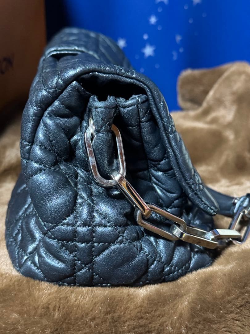 レディディオール ワンショルダー ニューロック カナージュ ラムレザー