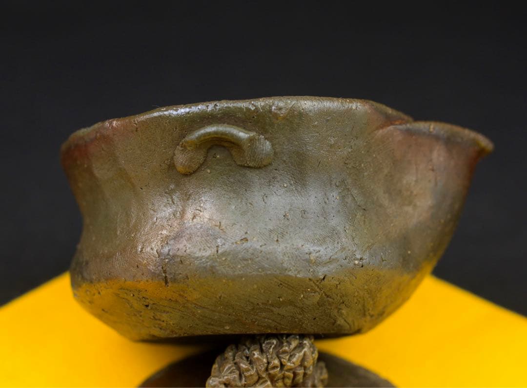 備前焼 森宝山作 宝山 希少 手造松の実摘み 宝瓶 急須