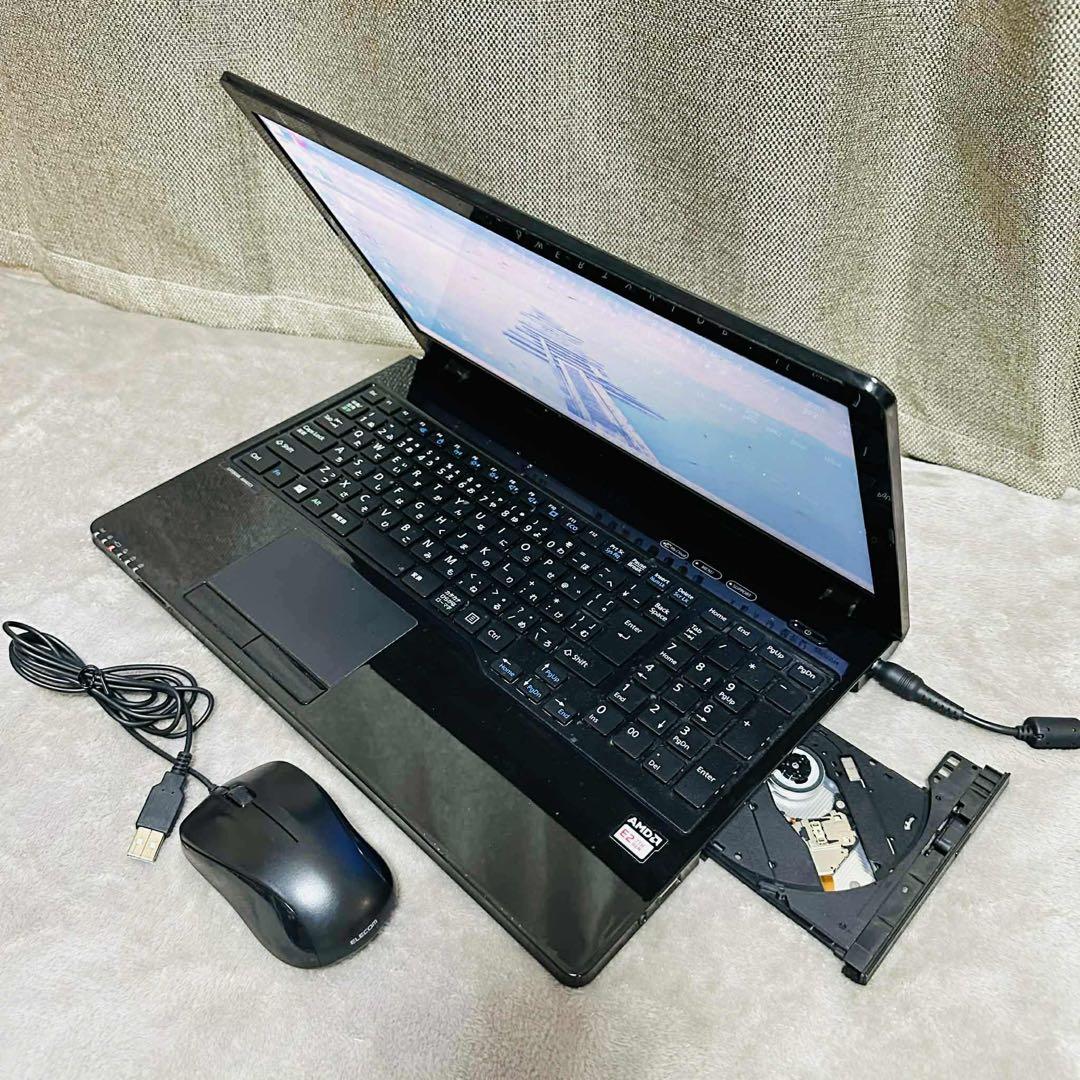 S198 Fujitsuノートパソコン WEBカメラSSD高速Windows11 - Windows