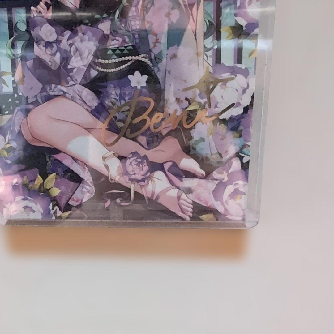 ぶいすぽっ！ 八雲べに 誕生日記念2023 複製箔押しサイン入り ポスト