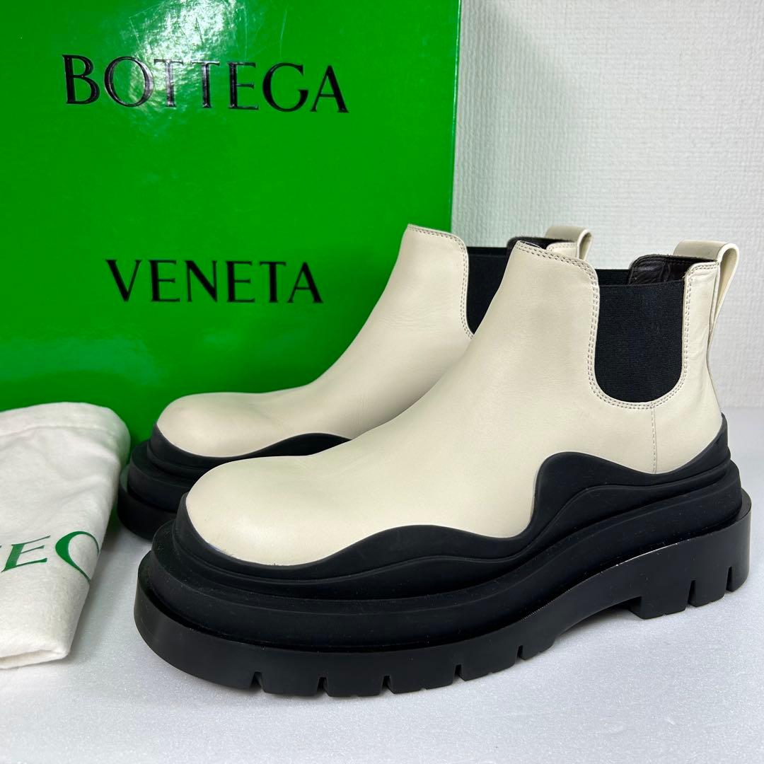 1/31限定価格【箱 保存袋付】BOTTEGA VENETA サイドゴア タイヤ BOTTEGA VENETA - 美品 ボッテガヴェネタ BOTTEGA VENETA タイヤブーツ