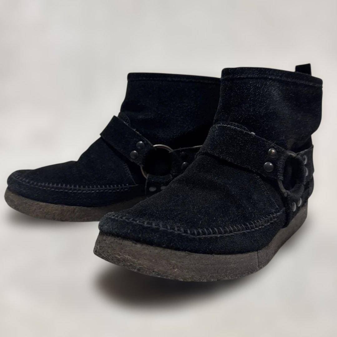 NUMBER (N)INE【40】スエード リング ハーネスブーツ 黒 - メルカリ