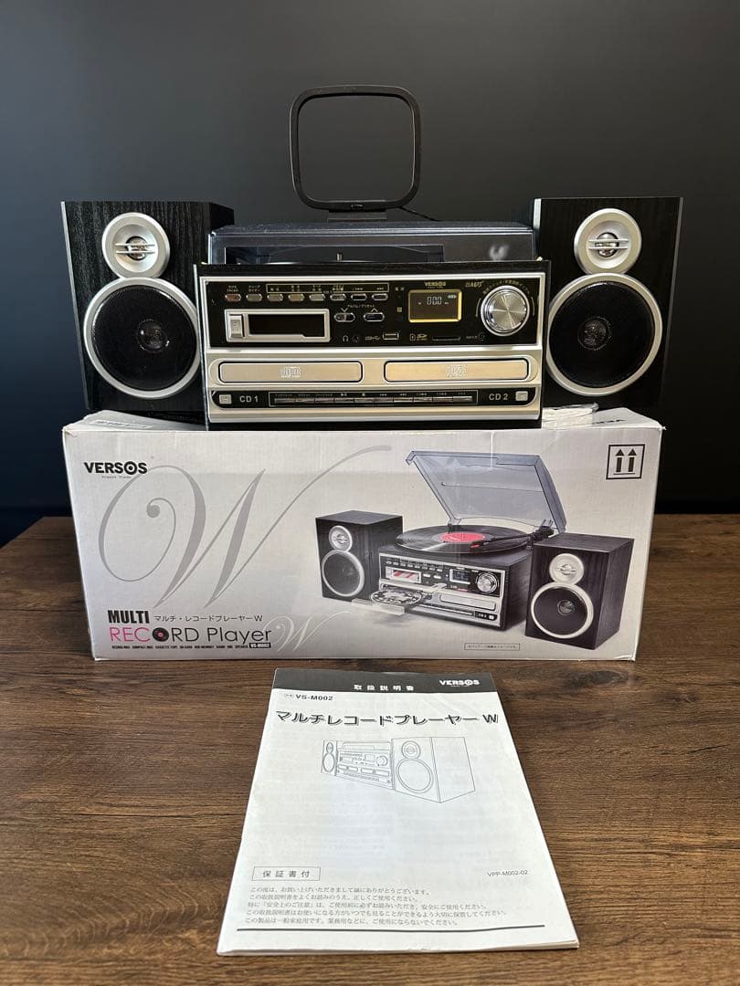VERSOS VS-M002 マルチレコードプレーヤー ベルソス ヨドバシ.com - ベルソス VERSOS マルチレコードプレーヤーW ブラック