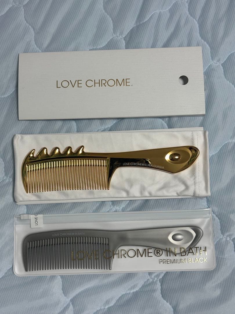 ラブクロム コーム スカルプカッサゴールド/ IN BATH プレミアムブラック ラブクロム(R)INBATHスカルプカッサ プレミアムブラック