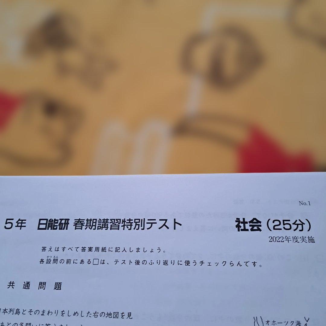 2022年 日能研 5年生 春期講習特別テスト - メルカリ