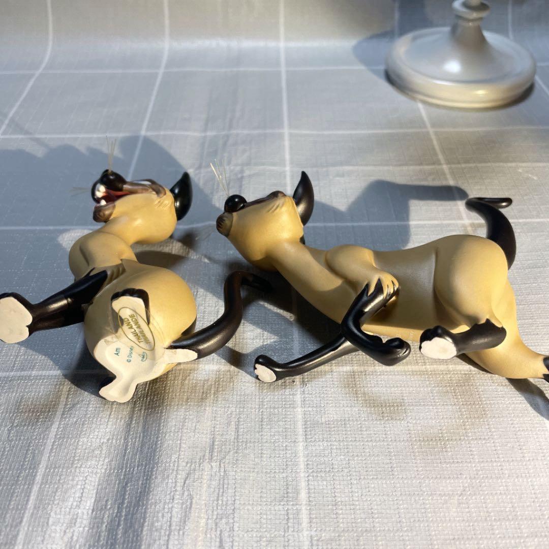 WDCC ディズニー わんわん物語 サイ＆アム フィギュア 陶器製 - メルカリ