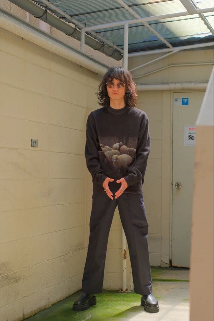 トップス soe Over Printed Sweater \"Kangal\"