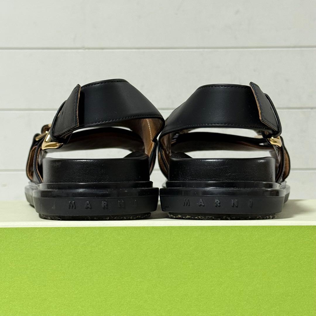 ⭐️新品未使用⭐️ MARNI クロスフラット ナッパーレザー フスベット