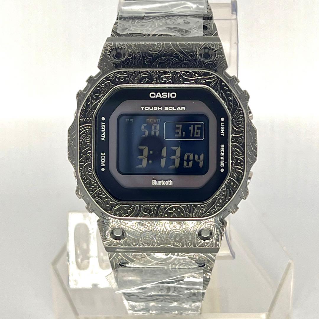 G-SHOCK GW-B5600フルメタルカスタム ペイズリー柄 電波ソーラー