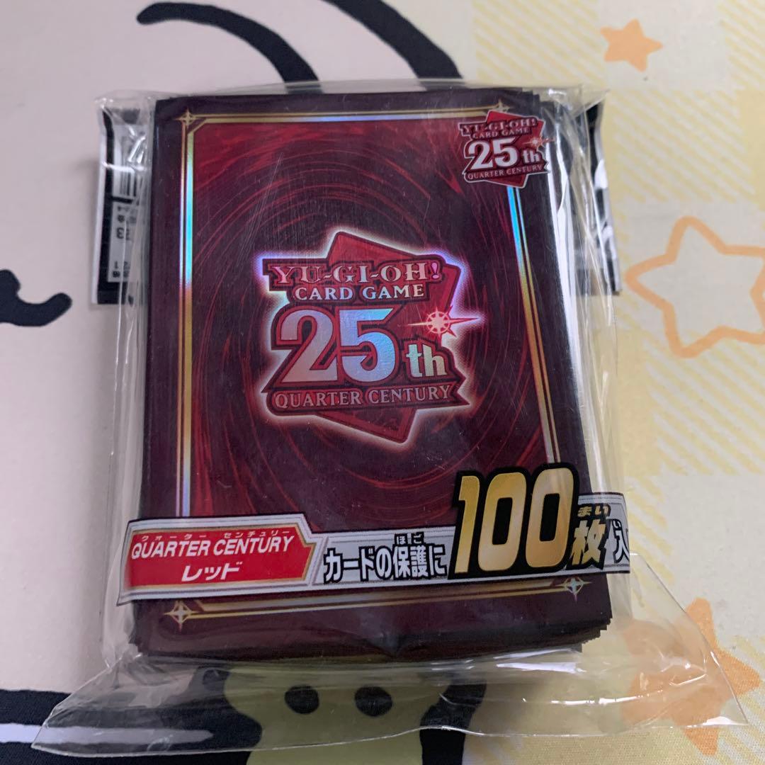 遊戯王 スリーブ 25th 赤 - メルカリ