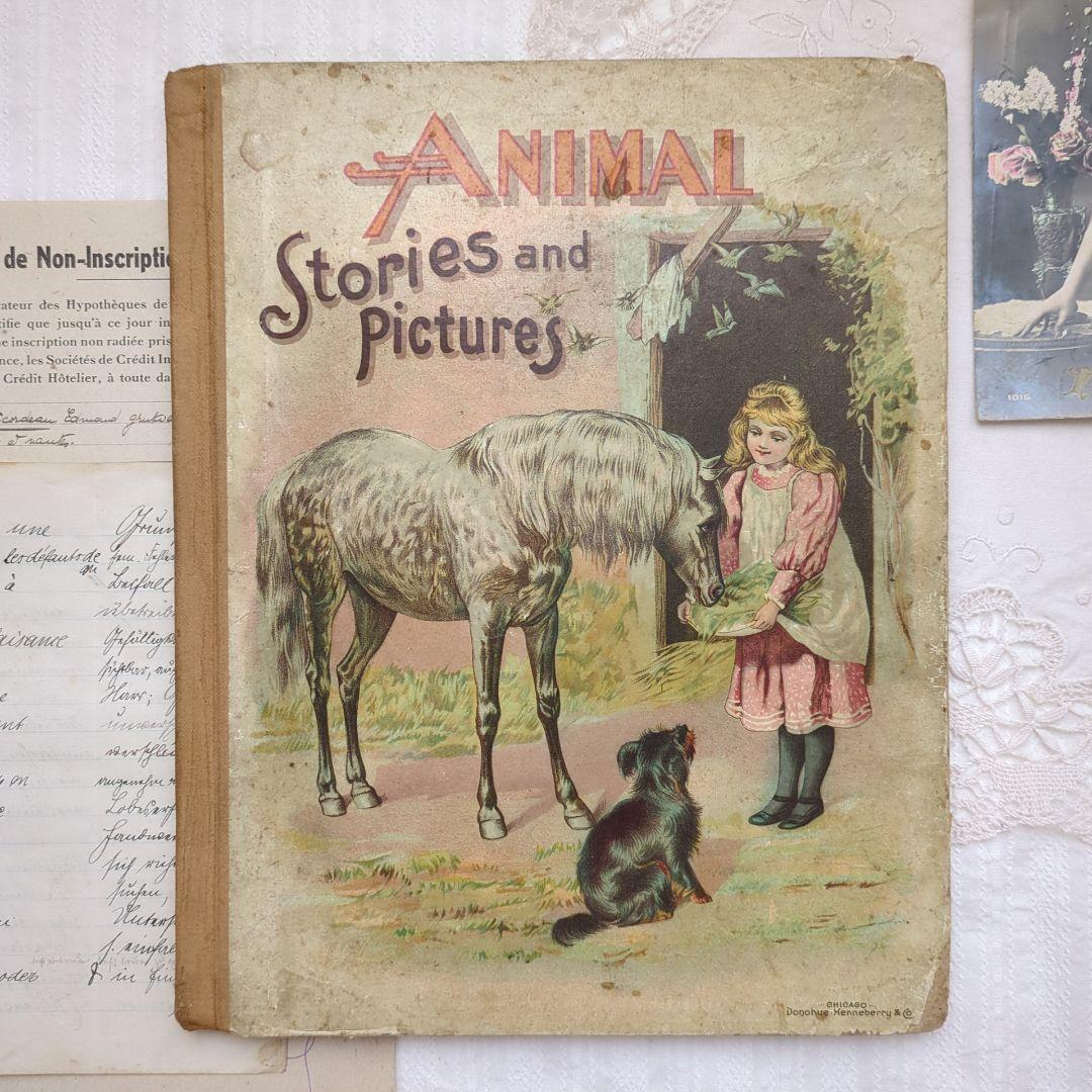 稀少1896年 アンティーク絵本 ヴィクトリアン 洋書 古書 ヴンテージ