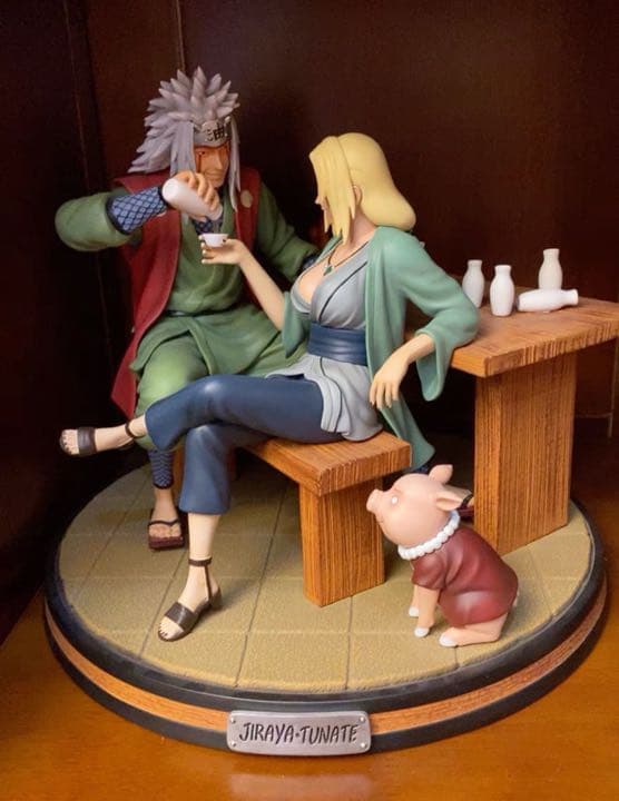 NARUTO ナルト自来也 綱手 ガレージキット ガレキ スタチュー ① NARUTO ナルト自来也 綱手 ガレージキット ガレキ スタチュー ①