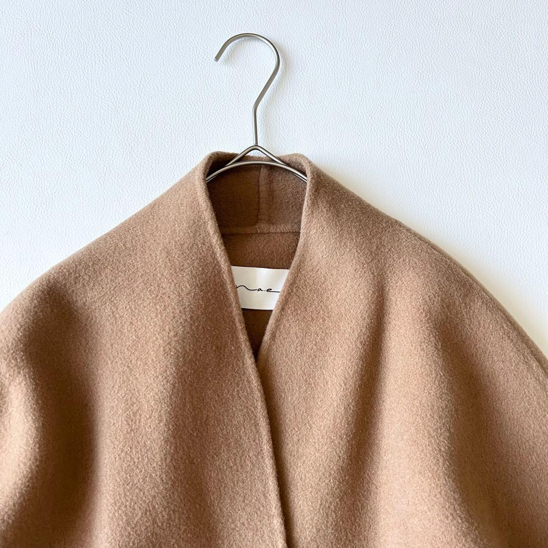3069y美品 na.eアリュールリバーコート キャメル ベルト付き - メルカリ
