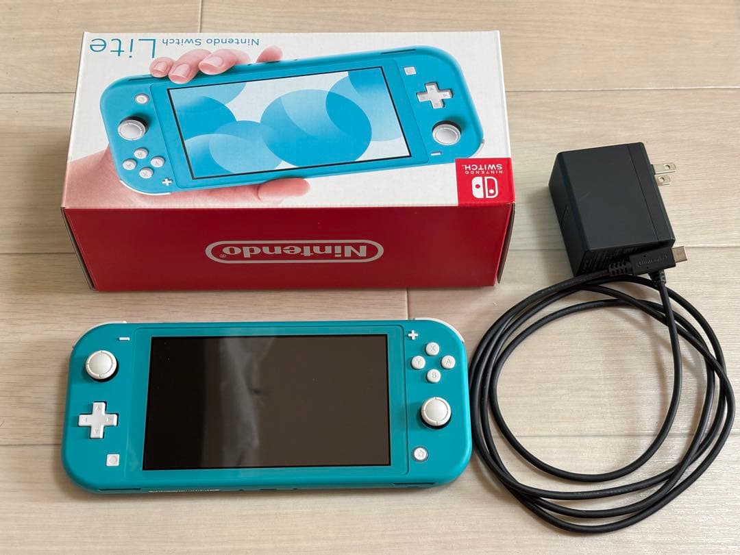 Nintendo Switch Lite ターコイズ 充電器 箱付き 本体 Nintendo Switch Lite ターコイズ 本体 充電器付き 箱付き
