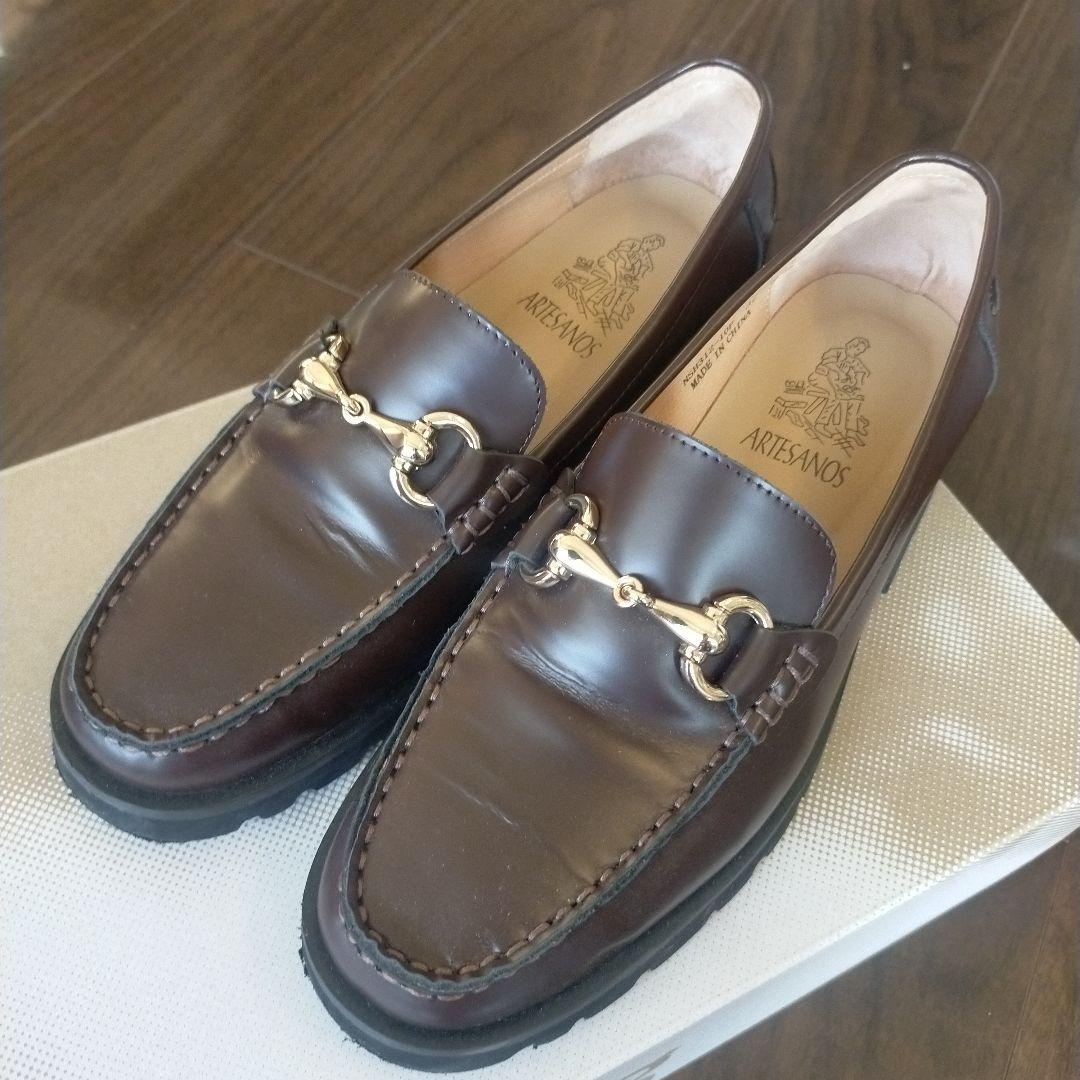 ARTESANOS ブラウンビットローファー 37 ARTESANOS / レザー ビットローファー