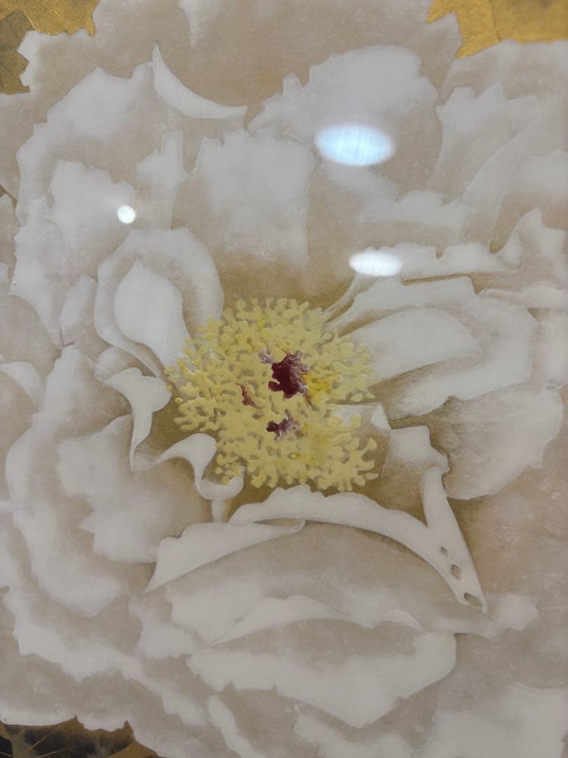 井上清治画伯 富貴花 牡丹 日本画 F10 院展作家 東京芸術大学 - メルカリ