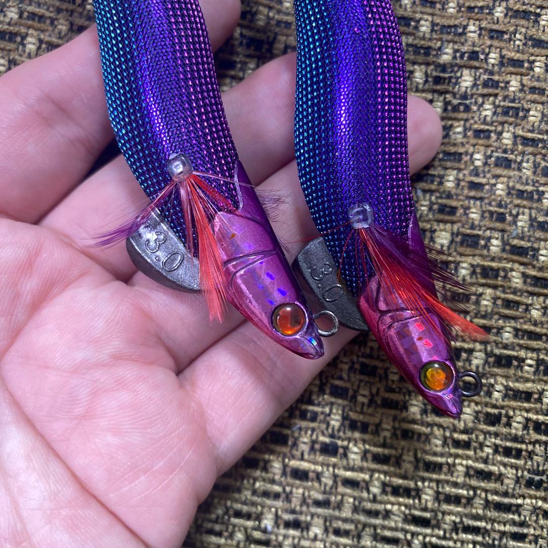 エギリー ダートマックス 魔女クロス 3.0号 パープルパープル 2本