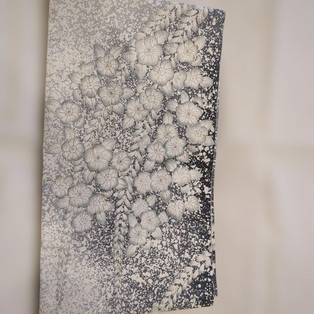 辻が花 本場縞大島紬 袋帯 六通柄 正絹 叩き染め 絞り 未使用訳あり