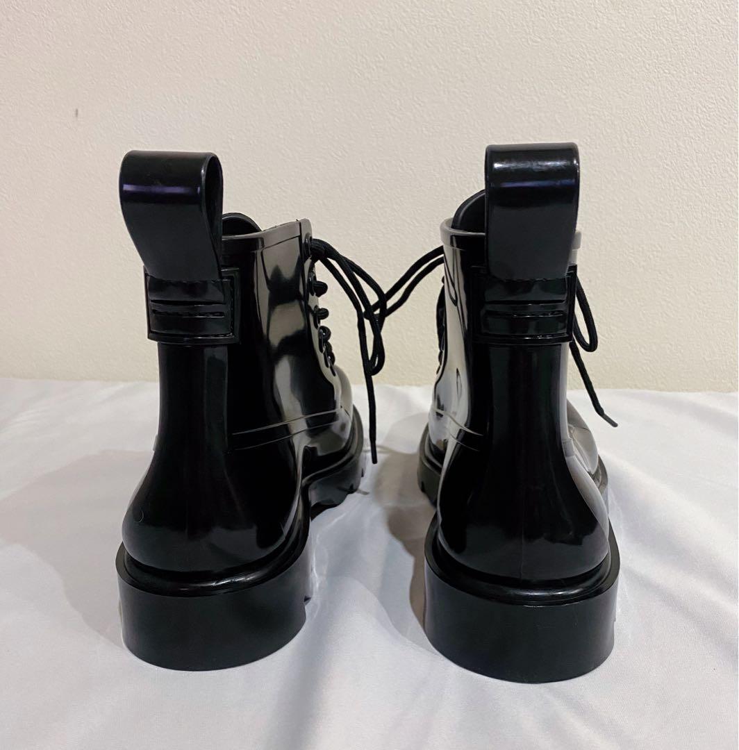 BOTTEGA VENETA ラバー レースアップ ブーツ レインブーツ - メルカリ