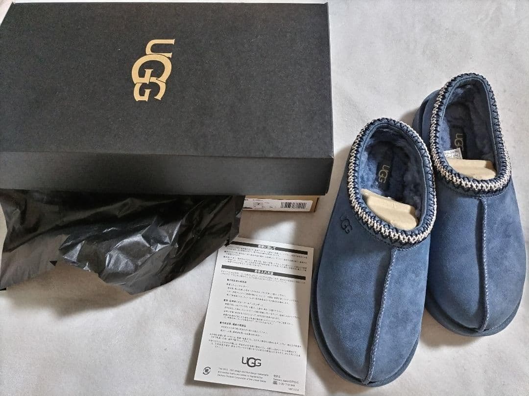 【新品/公式/完売】UGG タスマン スリッポン 青 25 7 tasman UGG Australia（アグオーストラリア） UGG(アグ)メンズ タスマン