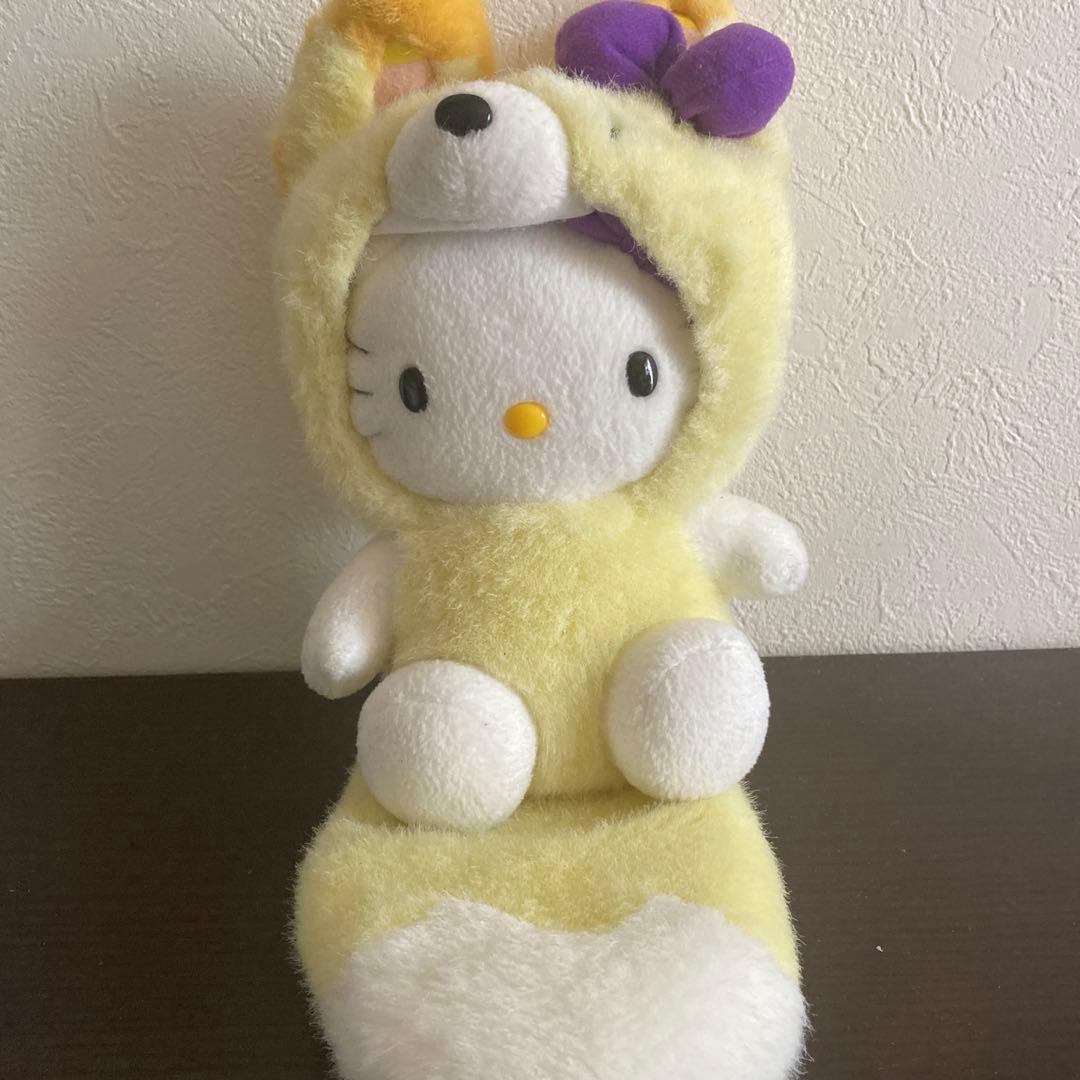 北海道限定 2004年製キティちゃん着ぐるみぬいぐるみ ラベンダー