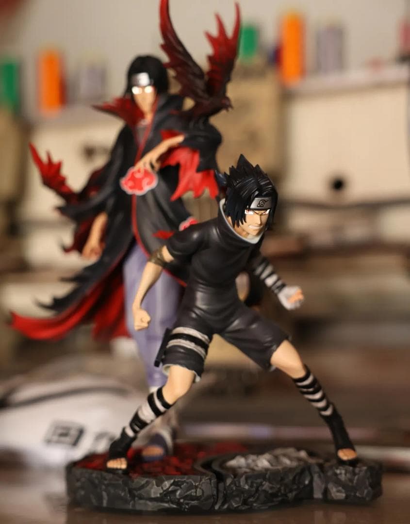 ナルト うちはイタチ サスケ ガレージキット 塗装済み完成品