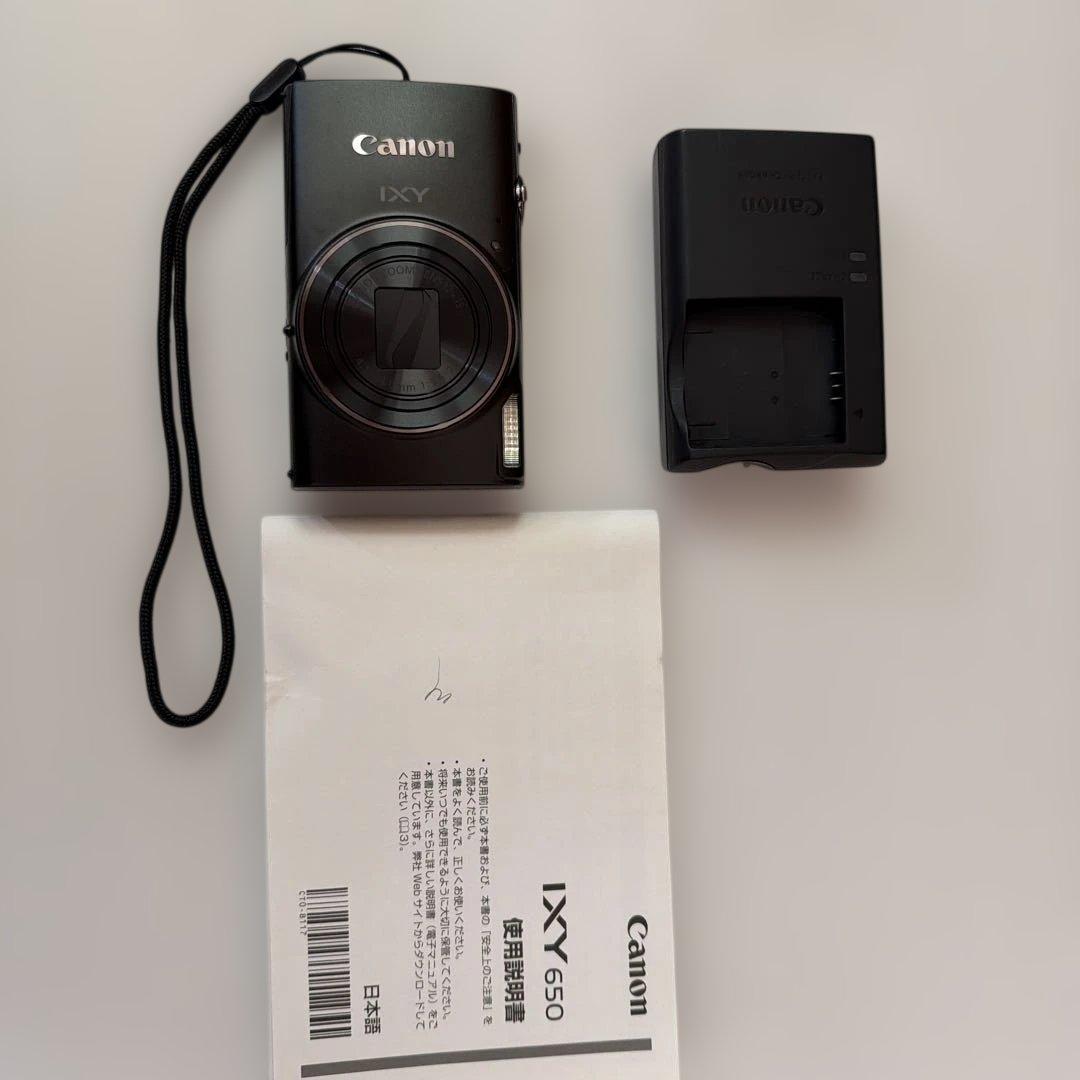 Canon IXY 650 ブラック 本体とバッテリー キヤノン IXY 650 ブラック | コンパクトデジタルカメラ
