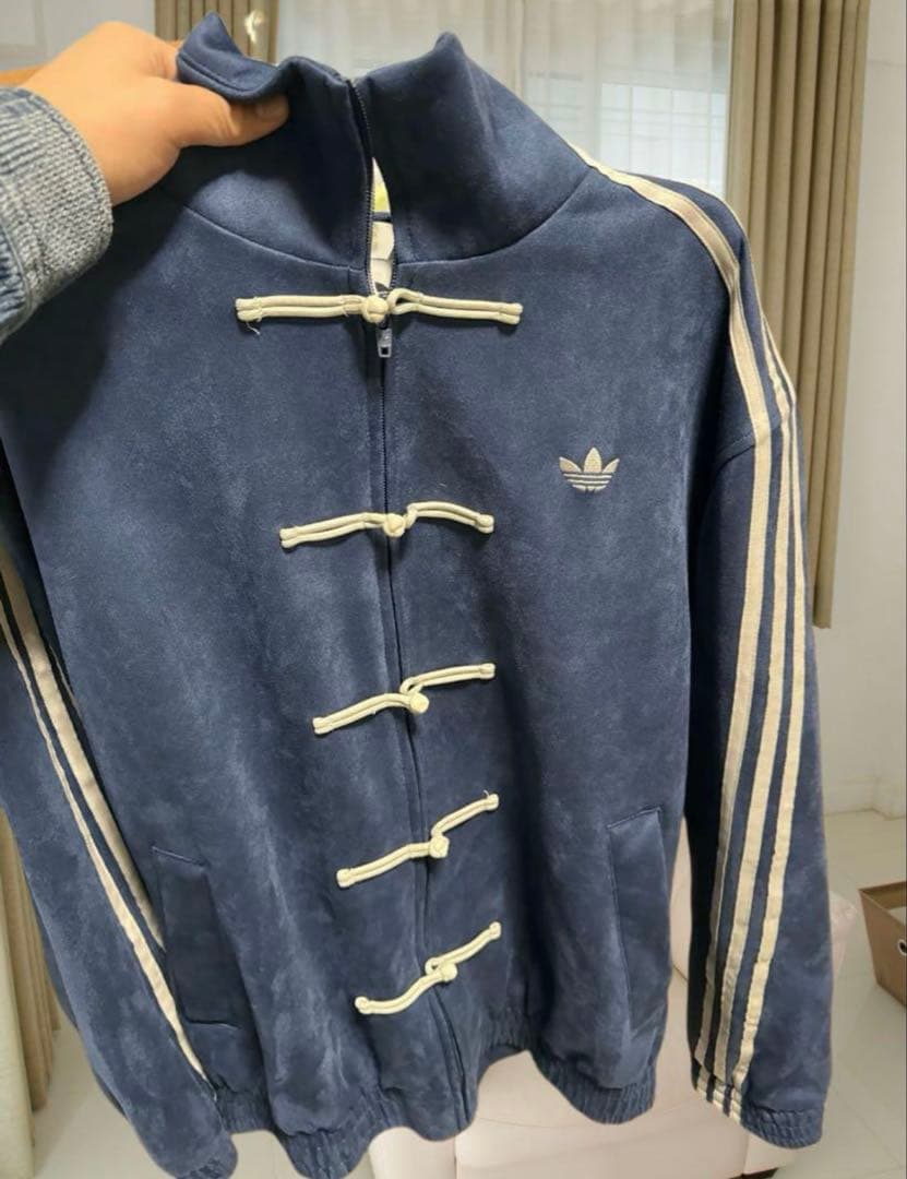 Adidas XSサイズ 中国限定 巳年 チャイナトラックジャケット ネイビー