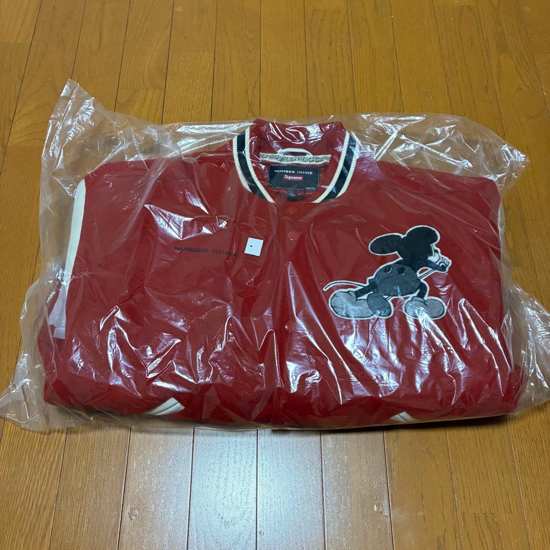 Supreme Number (N)ine Mickey Mouseスタジャン赤 - メルカリ