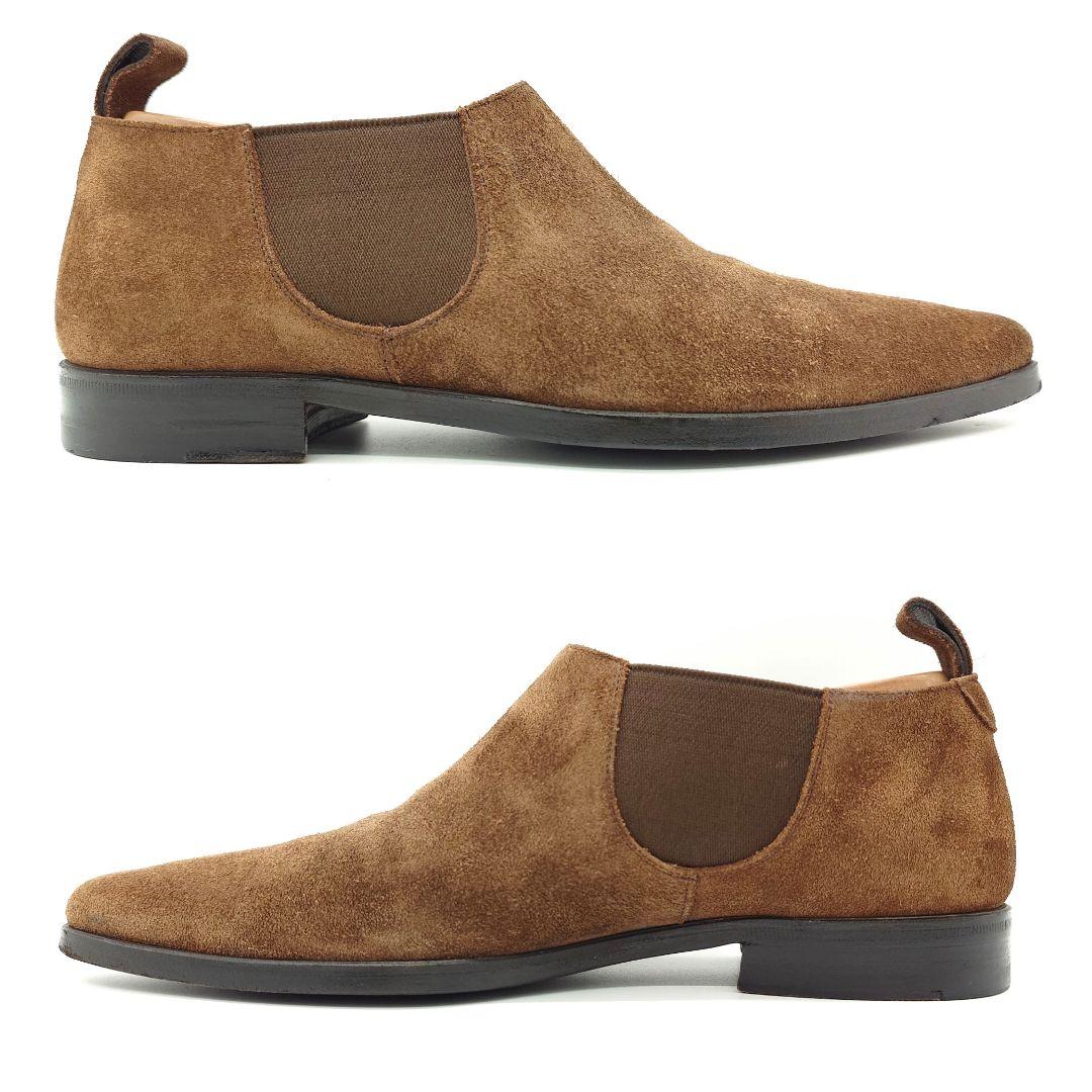 正規】GUCCI グッチ スエード サイドゴア ショートブーツ 41E - 靴通販