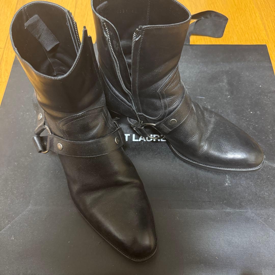 サンローラン　ワイアットブーツ　Saint laurent size44 SAINT LAURENT サンローラン ブーツ/WYATT ZIPPED BOOTS【大きいサイズ