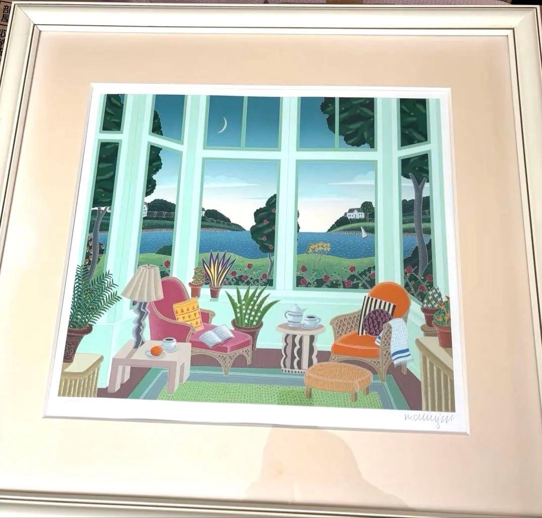 トーマス・マックナイト シルクスクリーン直筆入 本日出品終了。最終値下げ トーマス・マックナイト「オールドライム」シルクスクリーン :: 絵画