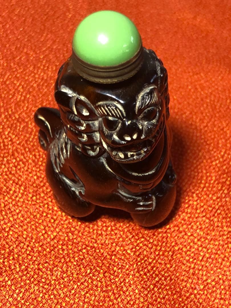 鼻煙香獅子彫り縁起置物美術品香道 香炉 さんげい 線香 お香 日用品 唐獅子 ホビー 趣味 cen22091