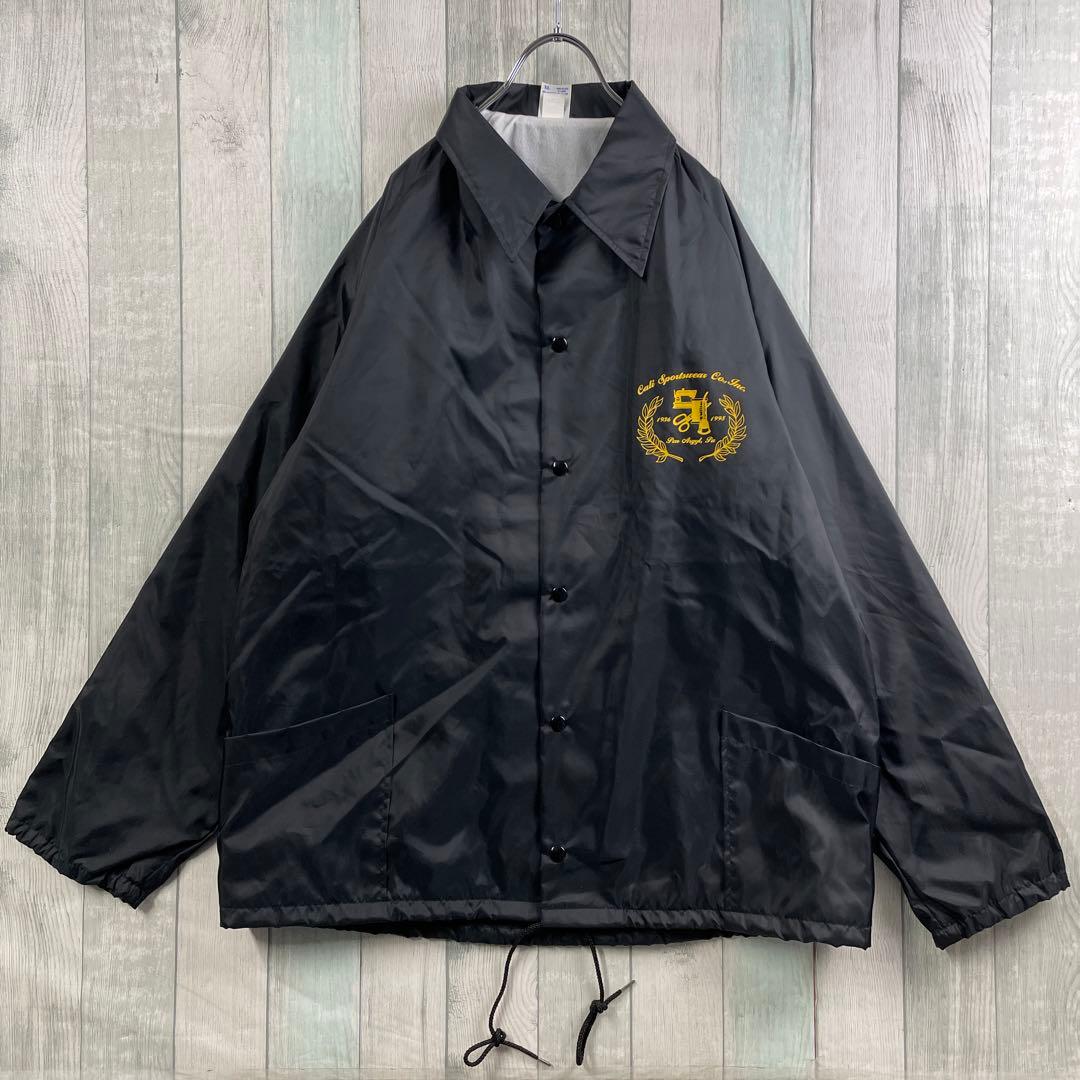 古着 90s コーチジャケット USA ナイロン XL ブラック - メルカリ