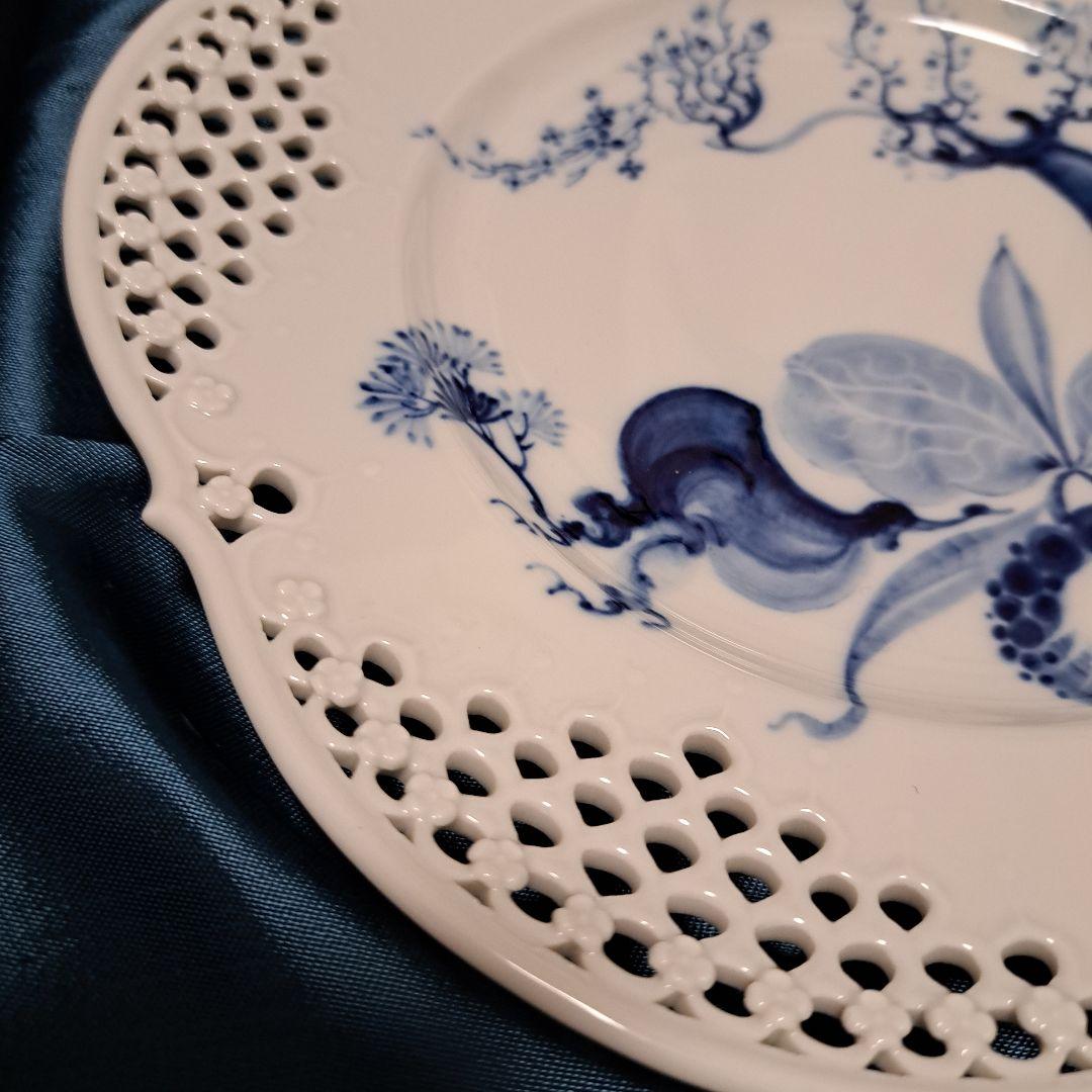 新品未使用箱付き】MEISSEN 青い花 メッシュプレート - メルカリ