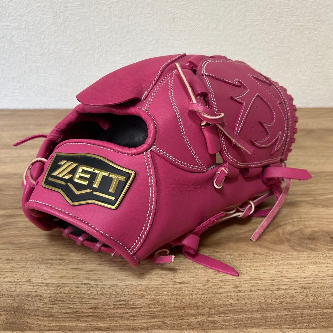 ZETT ゼット 一般硬式ピッチャー用グローブ ピンク - メルカリ