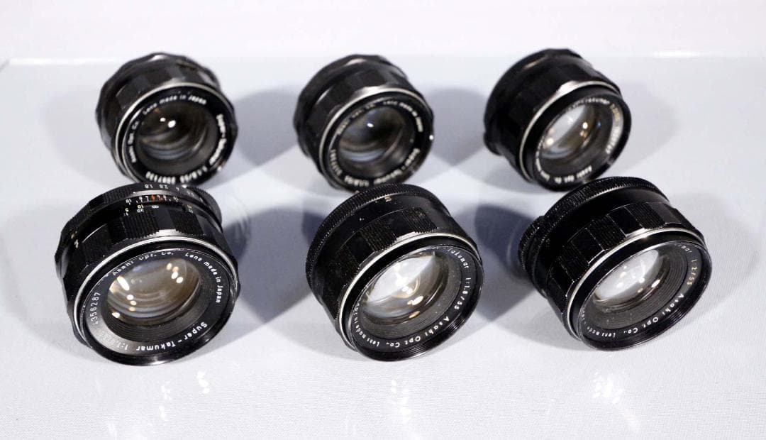 □PENTAX□オールドレンズ□SUPER TAKUMAR 55mmまとめて6個