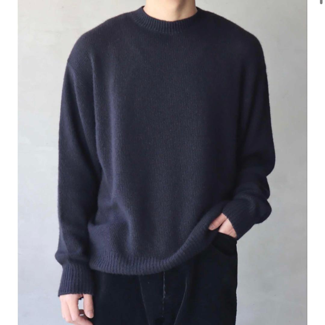 COMOLI (コモリ) 製品染カシミヤクルーネックニット - メルカリ